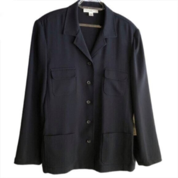 NWT Josephine Chaus Navy Work Business Casual Blazer Size 14 - Picture 1 of 5